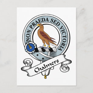 Chalmers Clan Badge Briefkaart