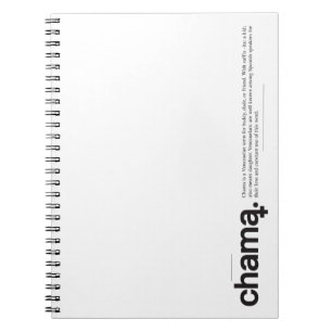 Chama Black en White Notitieboek