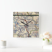 Chama New Mexico  Map Vierkante Klok (Huis)