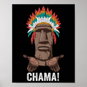 Chama Paotan Mma Fan Jjb Boksen Muay Thai Kickboxe Poster