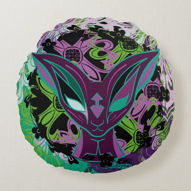 Chamalion Douyrian Rond Kussen (Voorkant)