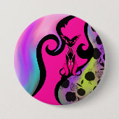 Chamalion Ronde Button 7,6 Cm (Voorkant)