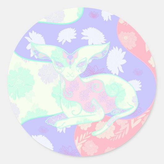 Chamalion Ronde Sticker (Voorkant)