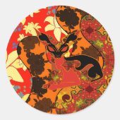 Chamalion Ronde Sticker (Voorkant)