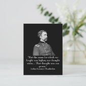 Chamberlain en quote briefkaart (Staand voorkant)