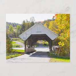 Chamberlin Mill Covered Bridge, Lyndon, Vermont Briefkaart