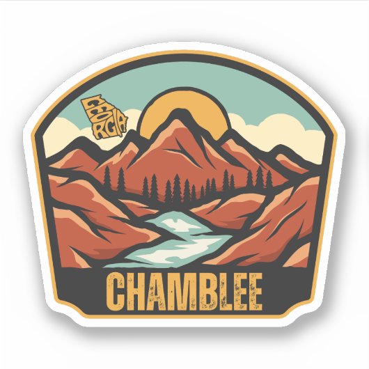 Chamblee, Georgia Sticker (Voorkant)