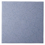 Chambray blauw gekraakt glazuur eenvoudige moderne tegeltje (Voorkant)