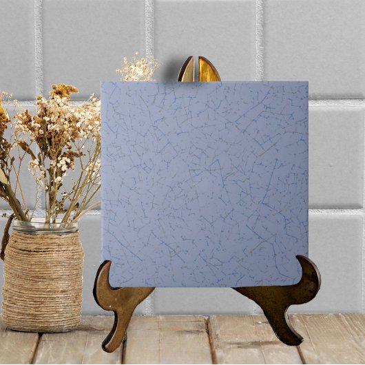 Chambray blauw gekraakt glazuur eenvoudige moderne tegeltje