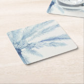 Chambray Palms II Vierkante Kartonnen Onderzetter (Schuin)