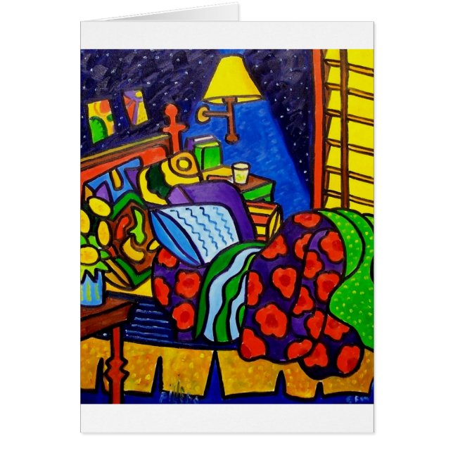 Chambre à coucher en couleurs (Devant)