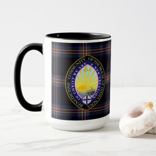 Chambre bénédictine de tasse de logo de nova (Avec donut)