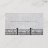 Chambre confortable - carte d'entreprise (Dos)