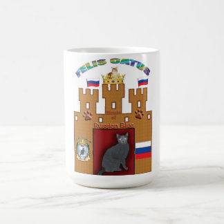 Chambre de la tasse russe de crête de chat bleu -
