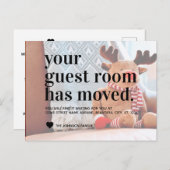 Chambre d'hôtes Reindeer Holiday Moving Faire-part (Devant / Derrière)