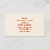 Chambre et laboureur <br> Carte de visite (Dos)