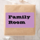 Chambre Familiale Étiquettes en Pale Lavender (En situation)