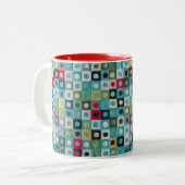 Chambre Familiale Squircleghan 11 oz Mug à deux to (Devant gauche)