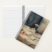 Chambre Florale Rose Abstraite Karma Quote Journal (À l'intérieur)