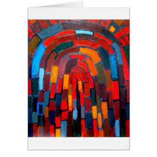 Chambre forte de brique (motif naïf abstrait)