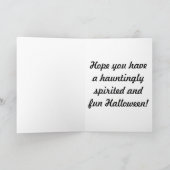 Chambre hantée heureuse de carte de voeux de (Intérieur)