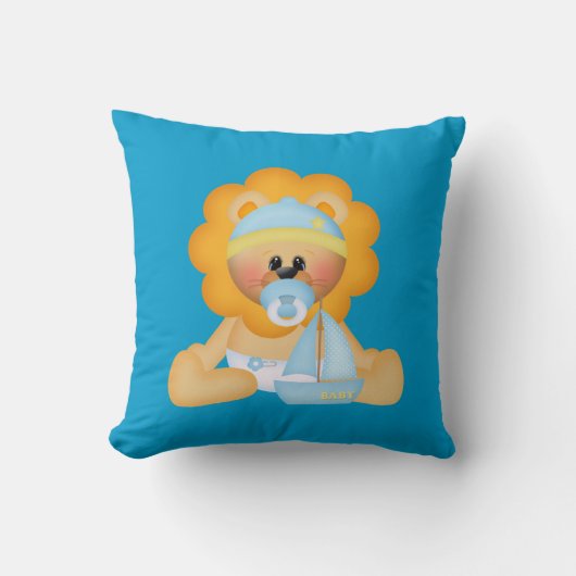 Chambre Lion bébé, Lit bébé ou Coussin de canapé (Recto)
