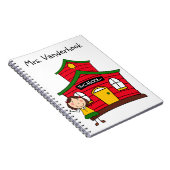 Chambre rouge d'école avec le carnet de professeur (Côté Droit)