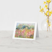 Chambre sur le carte pour notes de colline (Fleur jaune)