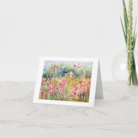Chambre sur le carte pour notes de colline (Devant)