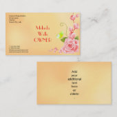 Chambres d'hôtes Editable Carte de visite moderne (Devant / Derrière)