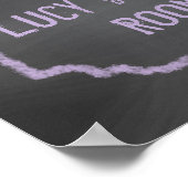 Chambres en tableau noir et violet Wall Art (Coin)