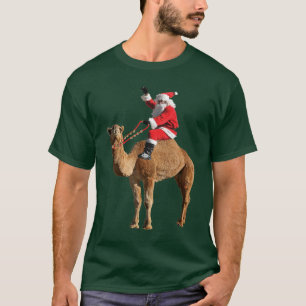 Chameau de Noël et T-shirt de Père Noël