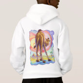 Chameau mignon Prochain et Going Enfants Sweatshir (Dos)