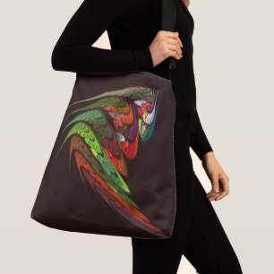 Chameleon Abstract Art Cross Body Crossbody Tas