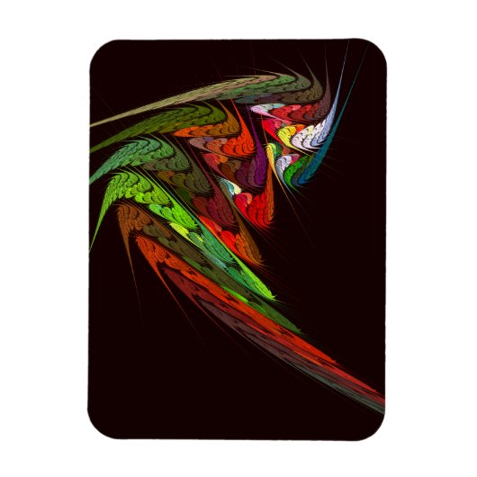 Chameleon Abstract art Premium Magnet Magneet (Verticaal)