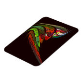 Chameleon Abstract art Premium Magnet Magneet (Linkerzijde)