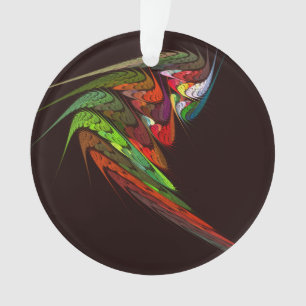 Chameleon Abstracte Art Acrylcirkel Ornament