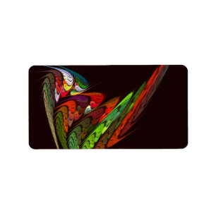 Chameleon Abstracte kunst Etiket