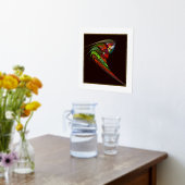 Chameleon Abstracte kunst Folie Afdrukken (Laag (Keuken))