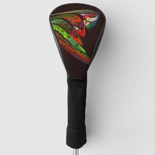 Chameleon Abstracte kunst Golfheadcover (Voorkant)