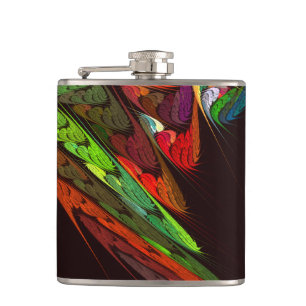 Chameleon Abstracte kunst Heupfles