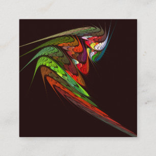 Chameleon Abstracte kunst Informatiekaartje
