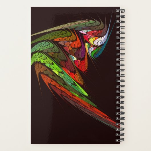 Chameleon Abstracte kunst Planner (Achterkant)