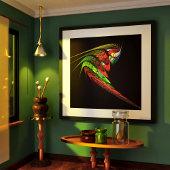 Chameleon Abstracte kunst Poster