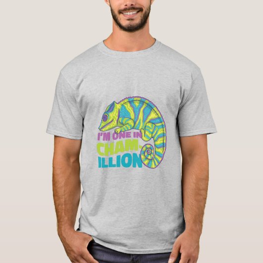 Chameleon Animal Pun Funny T-shirt (Voorkant)