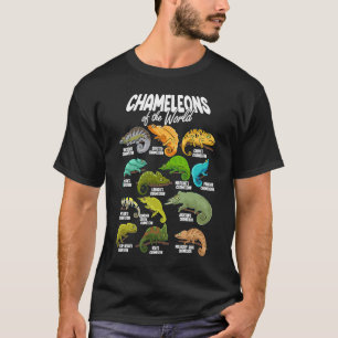 Chameleon Animals of the World Reptile Lizard Herp T-shirt