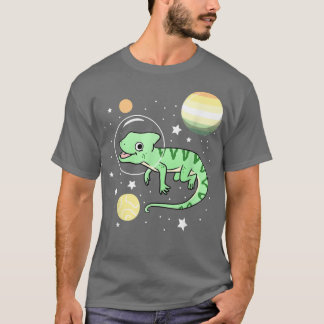 Chameleon Astronaut Genderflor Pride T-shirt