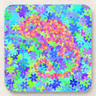 CHAMELEON bloemcamouflage Bier Onderzetter
