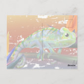 Chameleon  briefkaart (Achterkant)