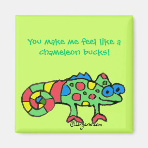Chameleon Bucks Magnet Magneet